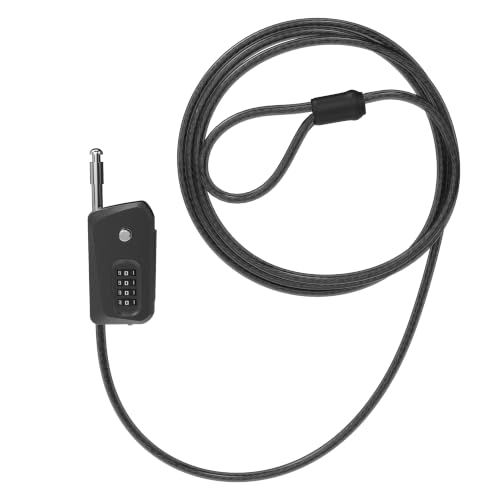 UP Security 6ft Python Cable Lock for Bike, Bicycle, Trail Camera Locking, 4 Digit Combination Lock Outdoor Use, Heavy Duty Anti Theft