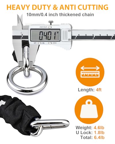NDakter Bike Locks Heavy Duty Anti Theft 18mm Thick