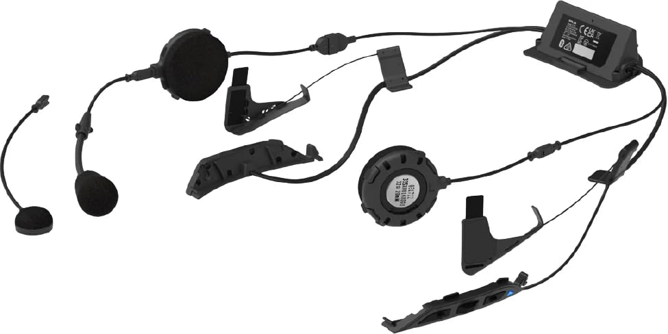 The Helmet Shop Combo Neotec 3 Modular Graphic Helmet with SRL3 Bluetooth Headset. SRL3 Headset Comes pre-Installed and Tested.