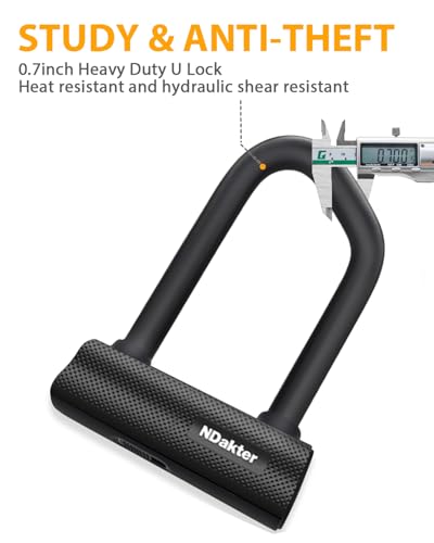 NDakter Bike Locks Heavy Duty Anti Theft 18mm Thick