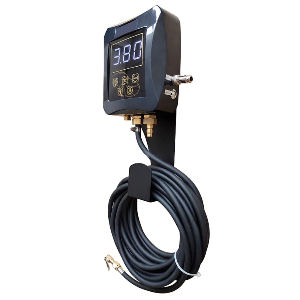 AMNOUR 220V 40W Fully Automatic wall-Mounted tire inflator LED Digital Display Portable air Compressor tire Inflation Tool car Pump