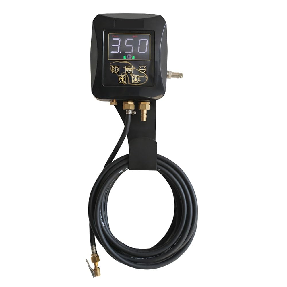 AMNOUR 220V 40W Fully Automatic wall-Mounted tire inflator LED Digital Display Portable air Compressor tire Inflation Tool car Pump