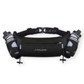 Fitletic Hydration Running Belt with Water Bottles for Men & Women – 2 Quick Flow 8oz Running Water Bottles, Patented Bounce Free Design, Water Resistant Pouch Fits All Phones – Hydra 16