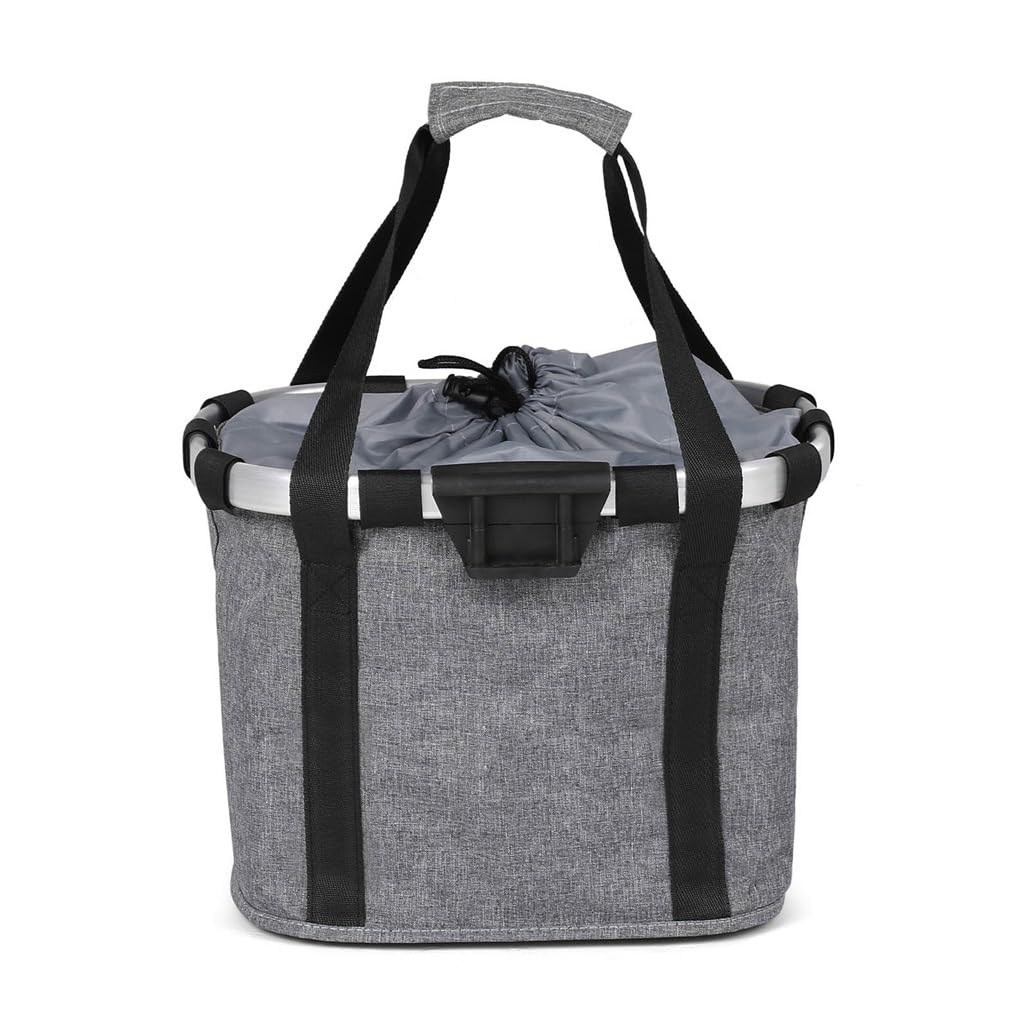 FRTHLK Waterproof Folding Bike Basket Small Dog Bag for Pets Detachable Bicycle Handlebar Front Cycling