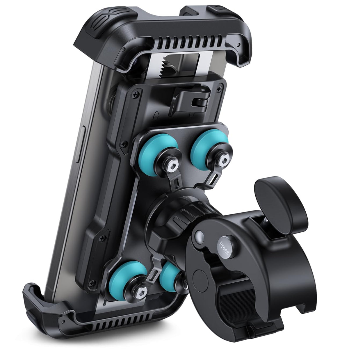 Lamicall Motorcycle Phone Mount with Vibration Dampener for 4.7-6.8" Phones