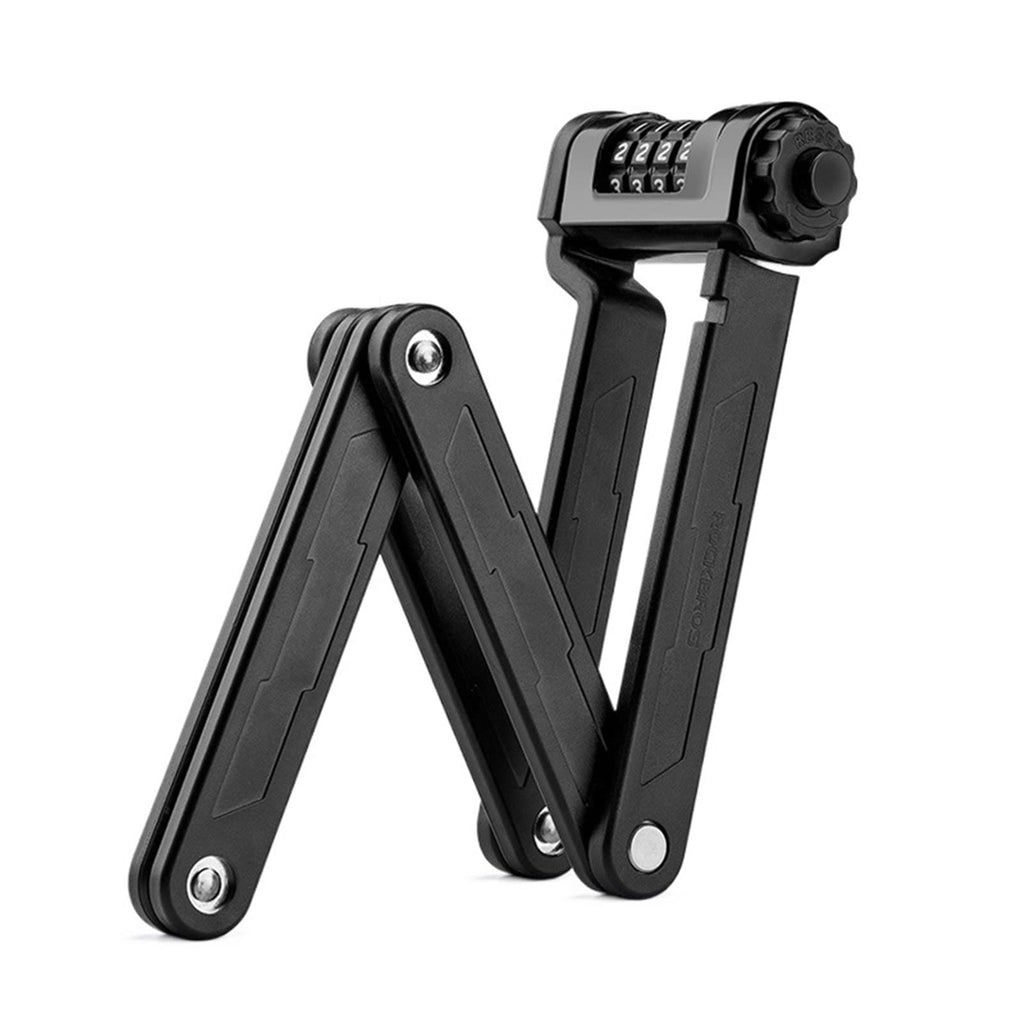 Bike Lock ，Steel Cable Alloy Lock ，Fingerprint Bicycle Lock Zinc Alloy Four-Digit Secret Anti-Theft Foldable Password 85CM Lock Door Moto Bike Accessories Lock