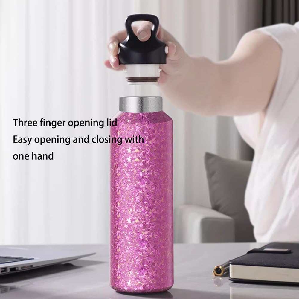 Titanium Sports Bottle - 600ml Sports Hydration Water Bottle, Pure Titanium Bottle | Leak Proof Travel Friendly Cycling Drinkware, Lightweight Camping Water Cup Can for Hiking, Camping, Travelling, Cy