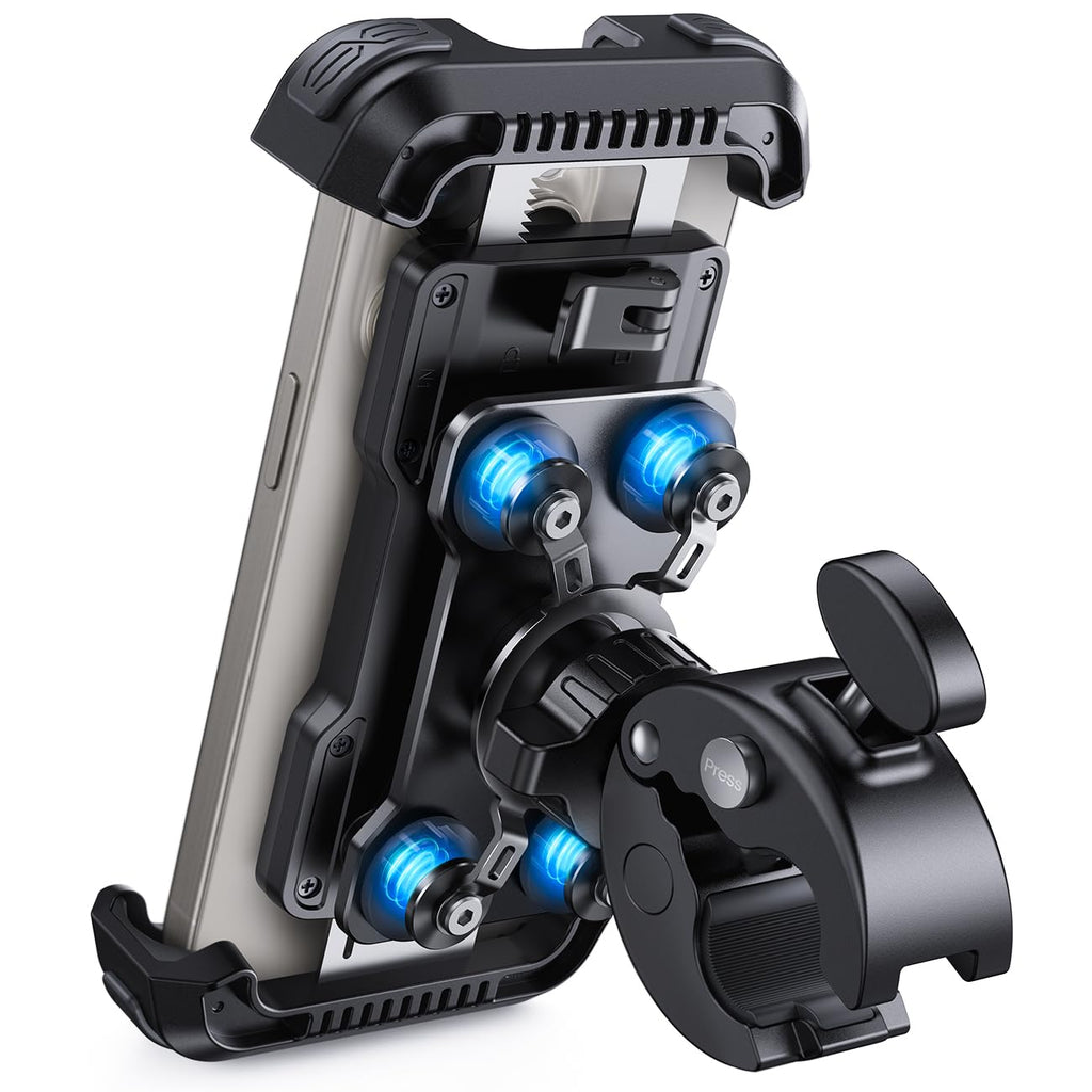Lamicall Motorcycle Phone Mount with Vibration Dampener for 4.7-6.8" Phones