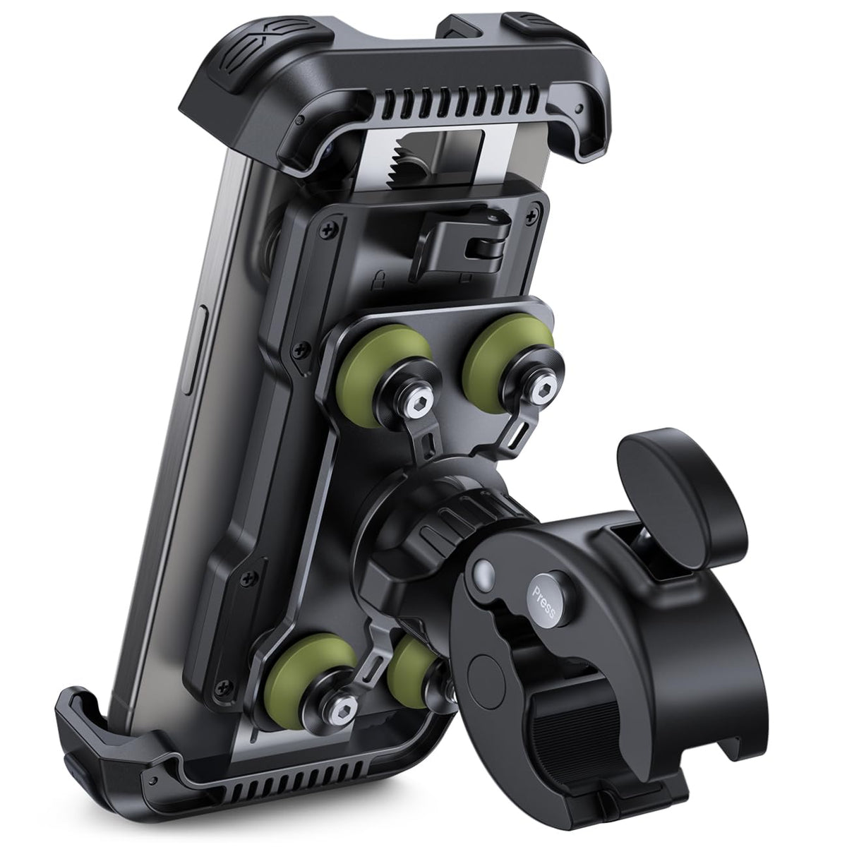 Lamicall Motorcycle Phone Mount with Vibration Dampener for 4.7-6.8" Phones