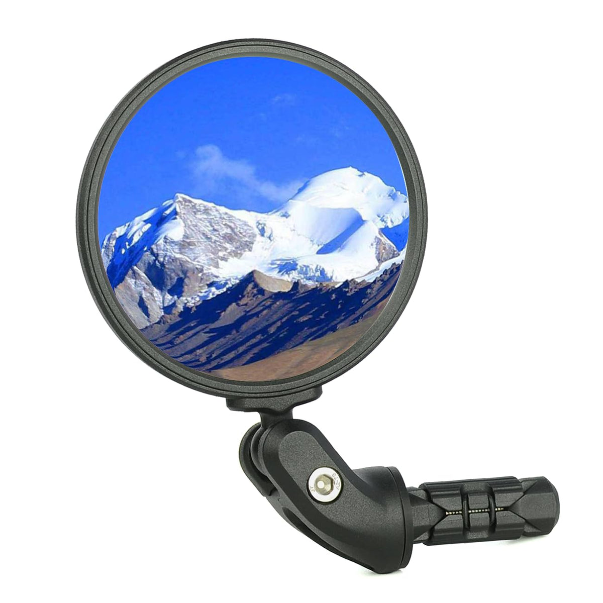 BriskMore Bike Mirrors,Bike Bar End Mirror, HD Glass Convex Lens Bicycle Rearview Mirror, Safe Cycling Rearview Mirror, Easy to Install