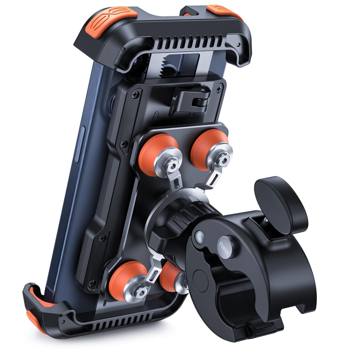 Lamicall Motorcycle Phone Mount with Vibration Dampener for 4.7-6.8" Phones