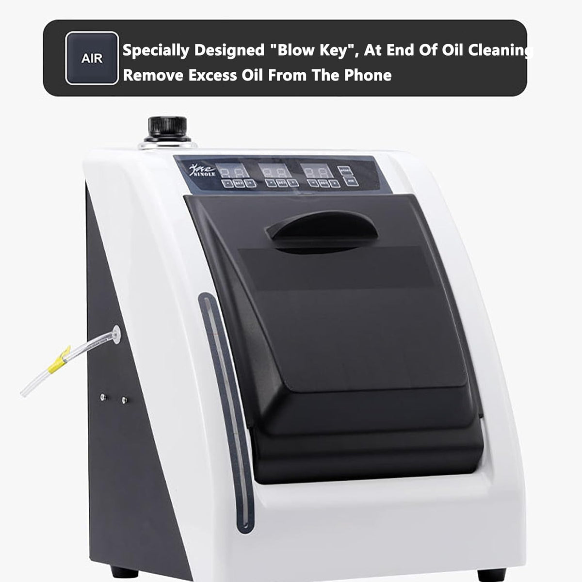 Dental Handpiece Lubrication, Oil System Handpiece Oiling Machine with 3 Cleaning Heads and Air Key, Individually Set Oiling Times, Working Pressure: 2.2kg/cm²-2.5kg/cm²