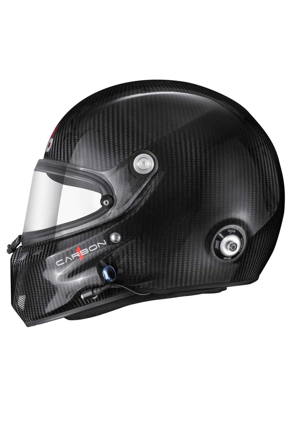 Stilo Helmet, ST6 GT, Full Face, Snell SA2025, Head and Neck Restraint Ready, Carbon Fiber, X-Large, Each