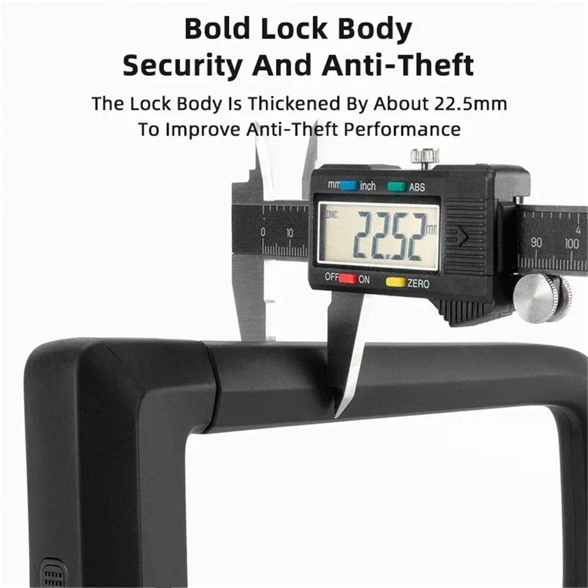 Bike Lock Combination, Bike Lock Silicone U-Shaped Lock Resistant to Hydraulic Shear Motorcycle Anti-Theft Lock Electric Bicycle Accessories