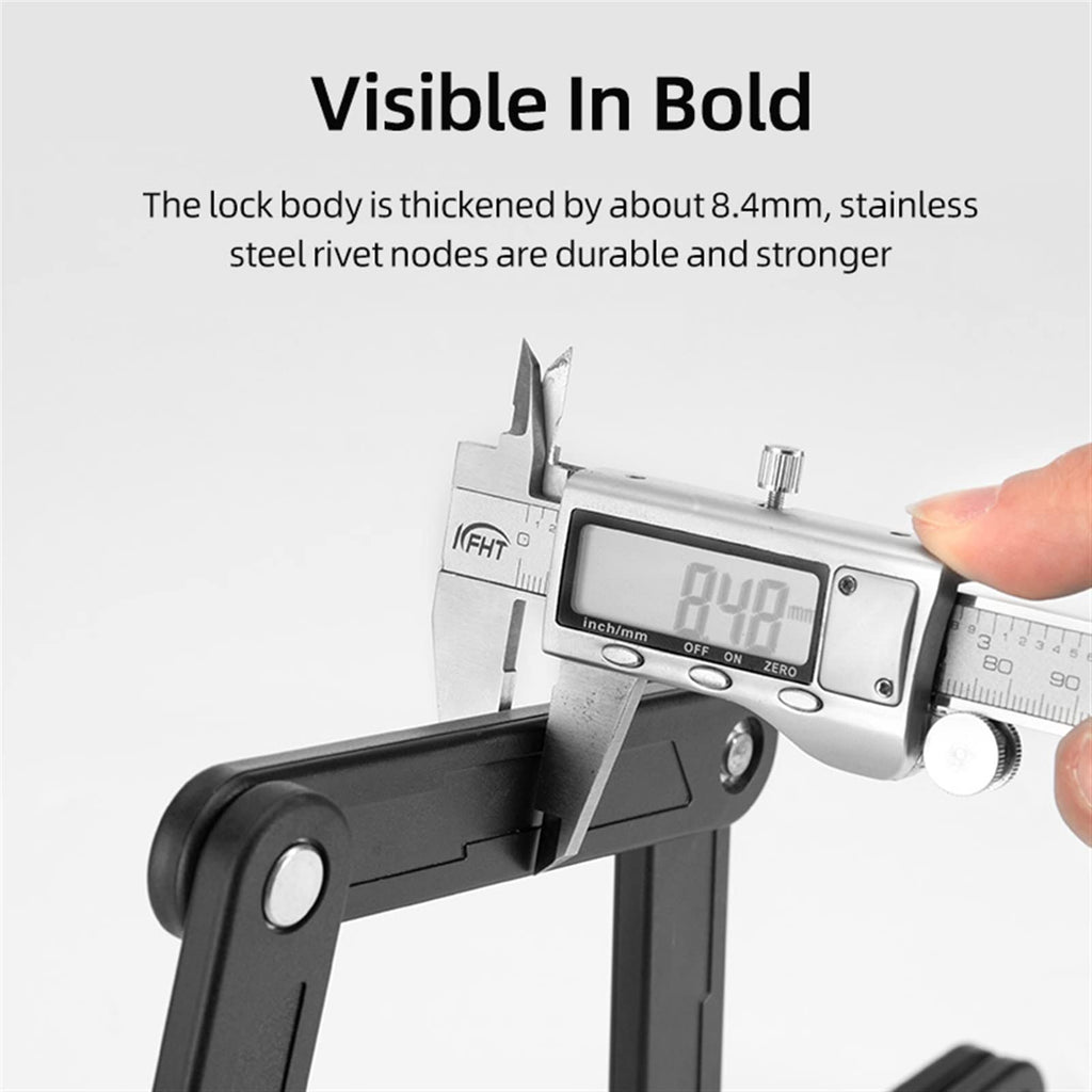 Bike Lock ，Steel Cable Alloy Lock ，Fingerprint Bicycle Lock Zinc Alloy Four-Digit Secret Anti-Theft Foldable Password 85CM Lock Door Moto Bike Accessories Lock