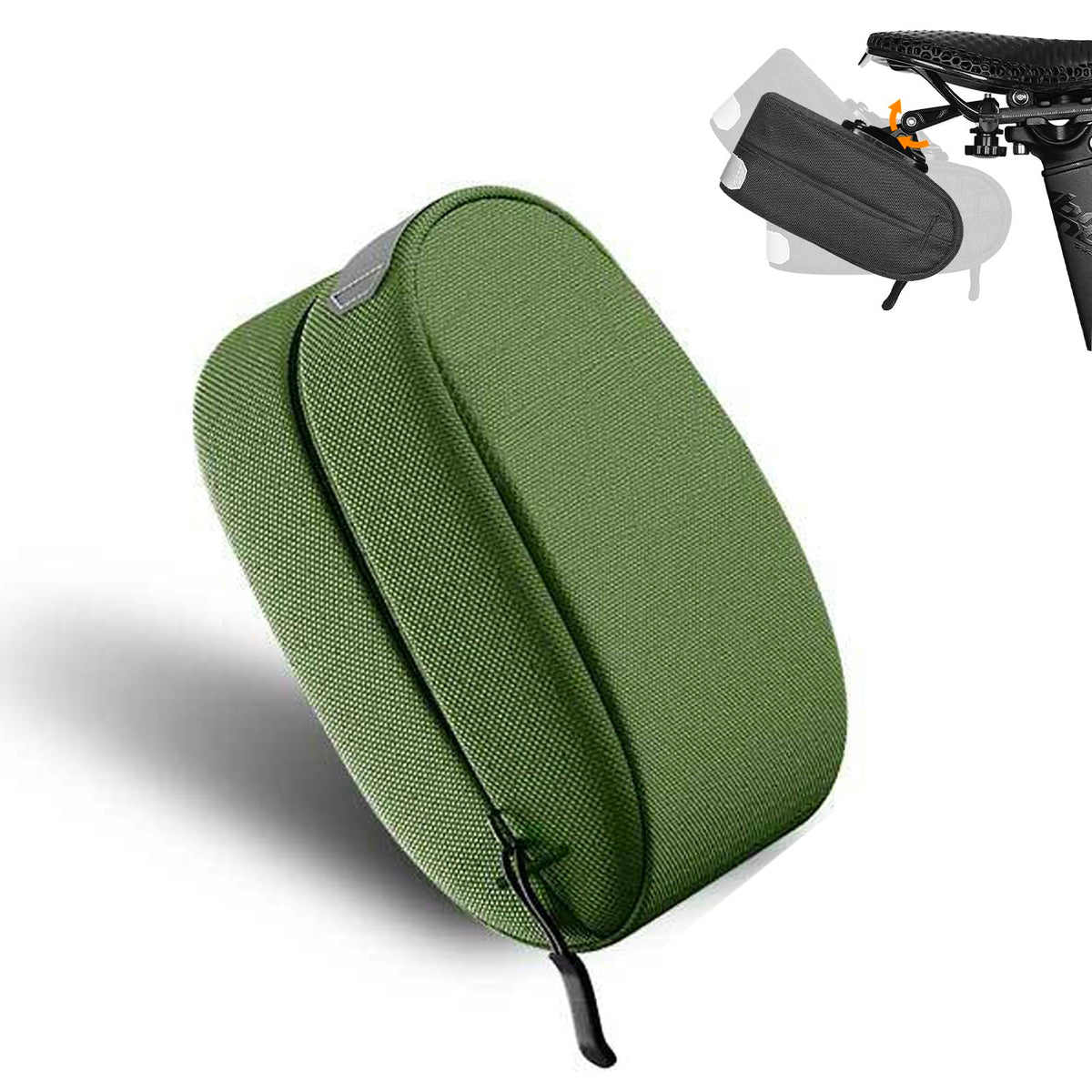 ENLEE Bike Saddle Bag, Adjustable Bicycle Seat Bag, Quick-release Tail Bag Cycling Seat Pack for Mountain Road Bikes