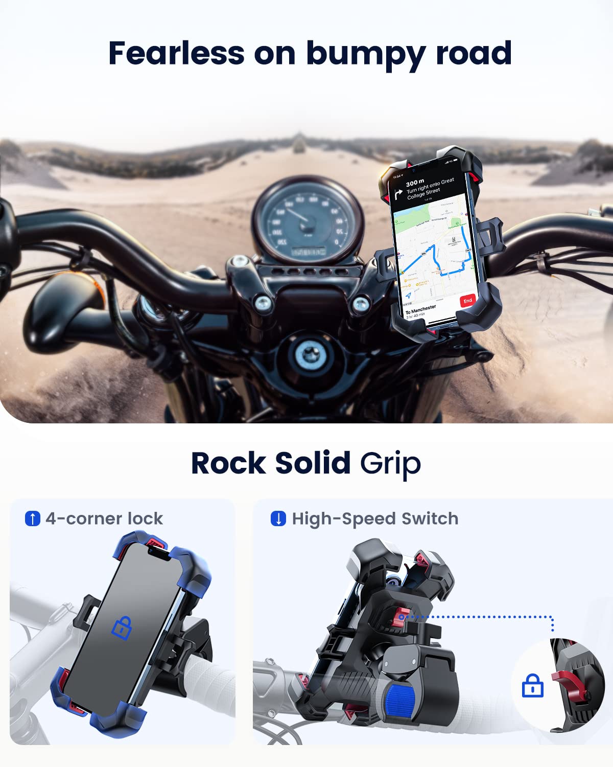 JOYROOM Motorcycle Phone Mount