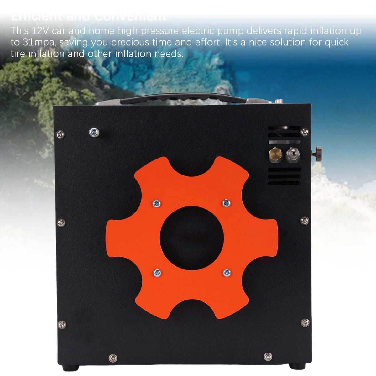Mavaol 12V Car Air Compressor Efficient High Pressure Pump for Versatile Applications