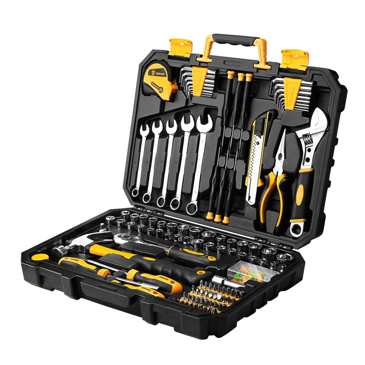 DEKOPRO 158 Piece Tool Set-General Household Hand Tool Kit