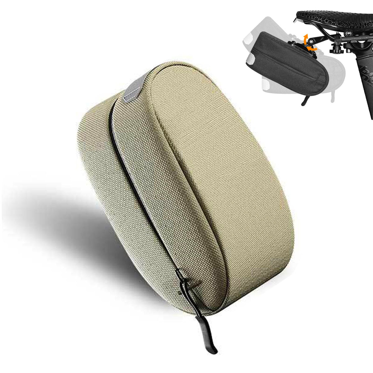 ENLEE Bike Saddle Bag, Adjustable Bicycle Seat Bag, Quick-release Tail Bag Cycling Seat Pack for Mountain Road Bikes