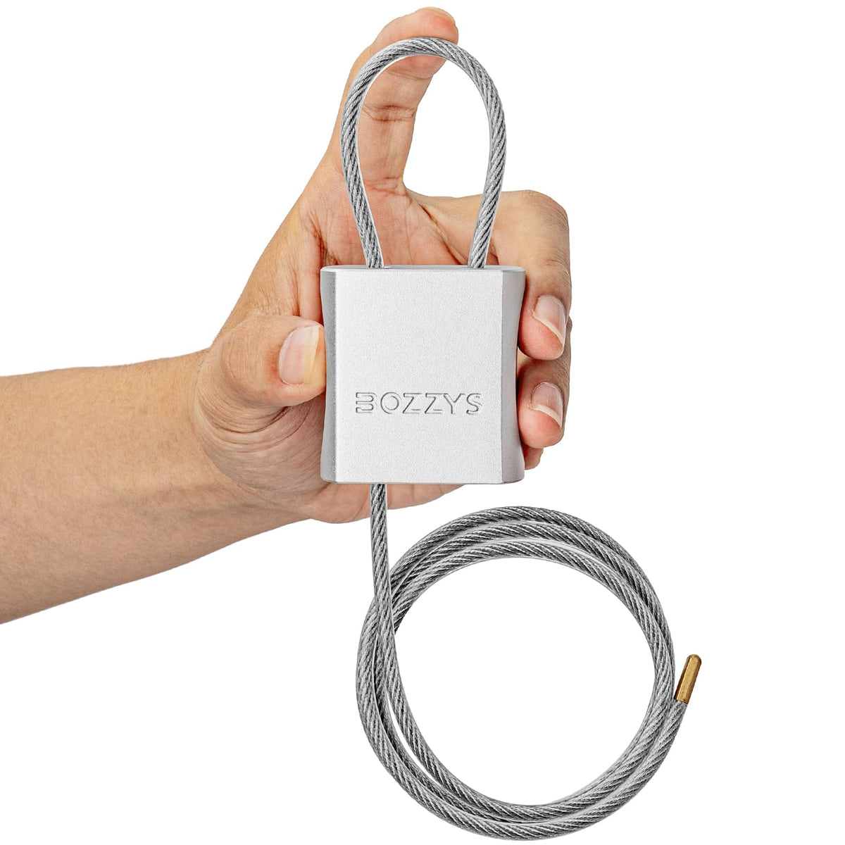 BOZZYS Cable Lock with 3 Keys | Adjustable Steel Cable Lock | Aluminum Locks for Bikes, Gate, Lockers & Outdoor Gear