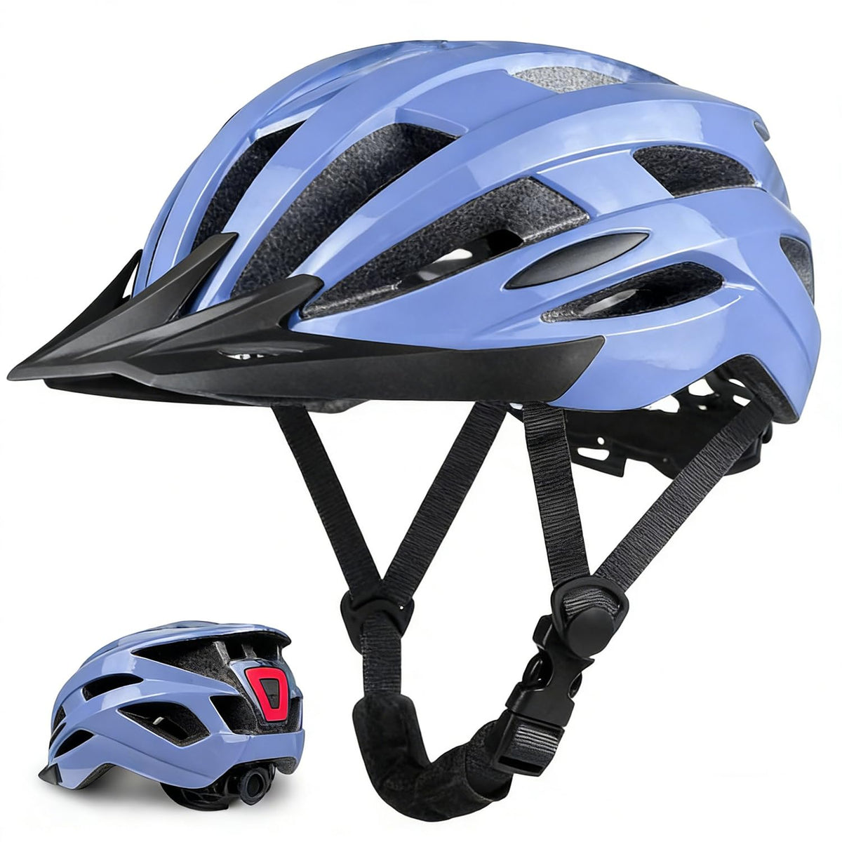 XIFENGRID Adult Bike Helmet Men Women with USB Rechargeable LED Rear Light