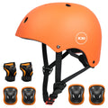 XJD Kids Bike Helmet Set for 3-5-8-14 Years, Knee Elbow Pads Wrist Guards