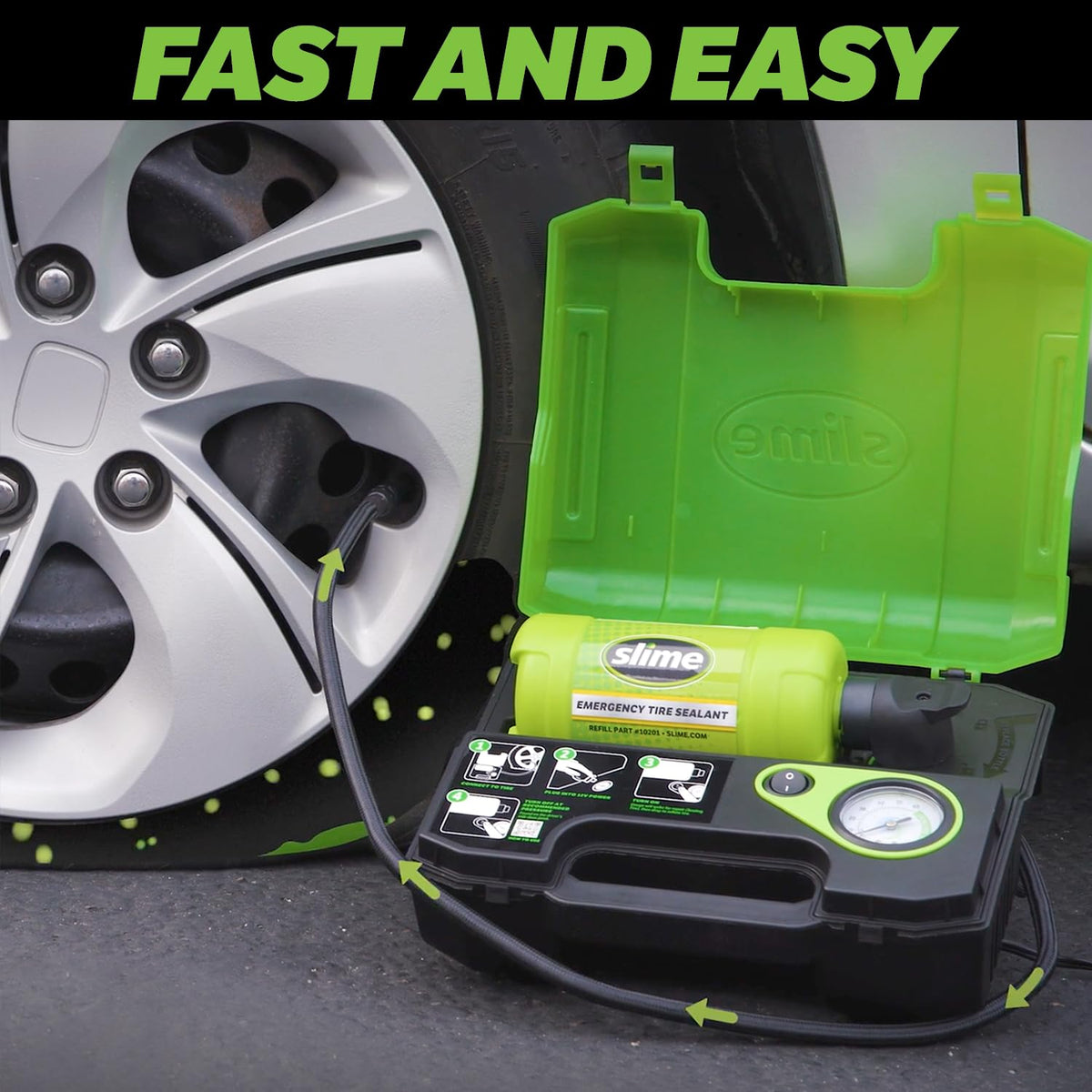 Slime 50158 Flat Tire Repair