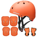 CELOID Kids Bike Skateboard Helmet Pad Set,Toddler Cyling Protective Gear Knee & Elbow Pads Wrist Guards for 5-8-10-12-14-16 Years Girls Boys Bicycle Scooter Roller Skate Inline Skating Rollerblading