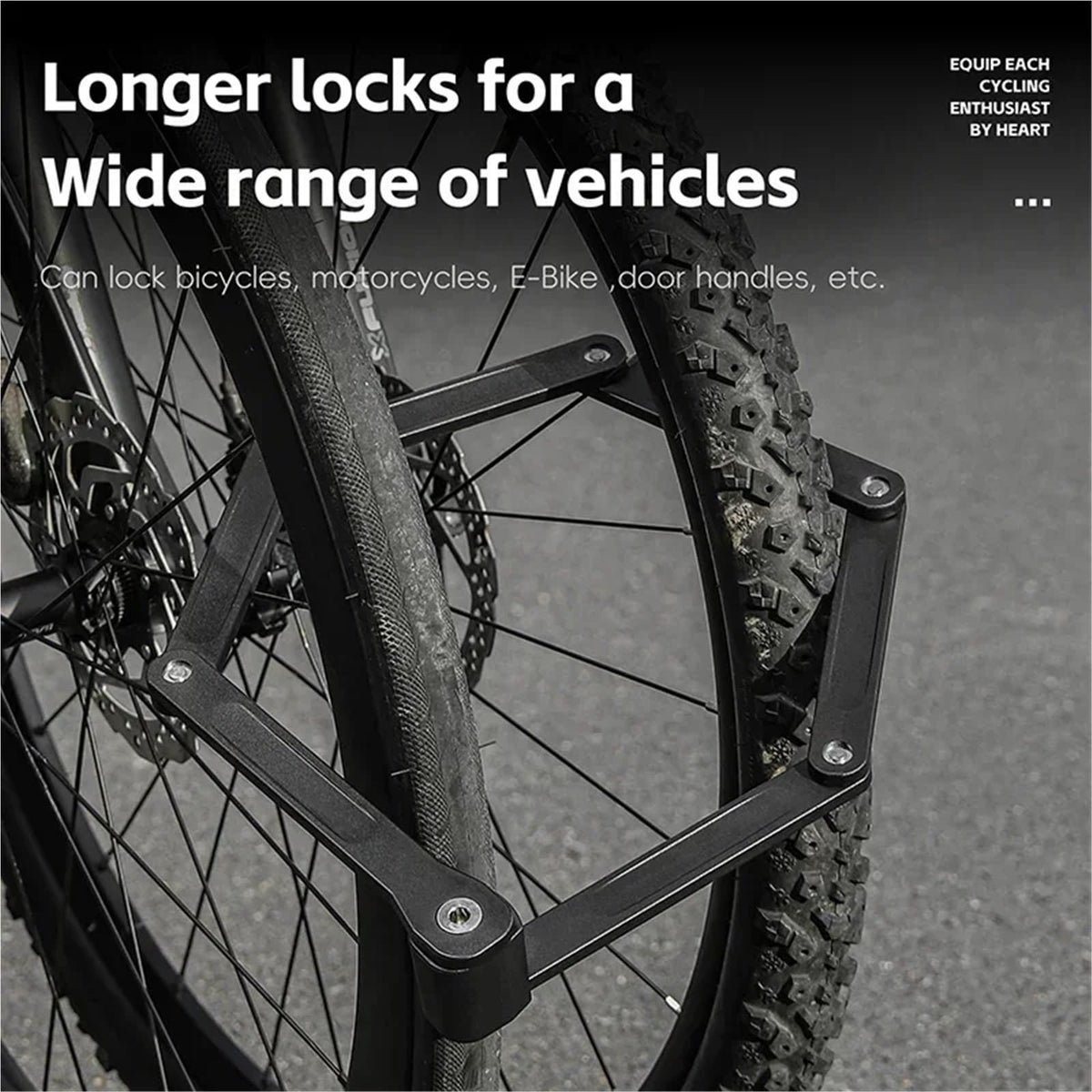 Master Lock, 5Pcs Bicycle Folding Lock 2 Keys 87cm High Security Alloy Steel Lock for MTB Road Bike E-Bike Anti-Theft Foldable Lock for Outdoor Equipment