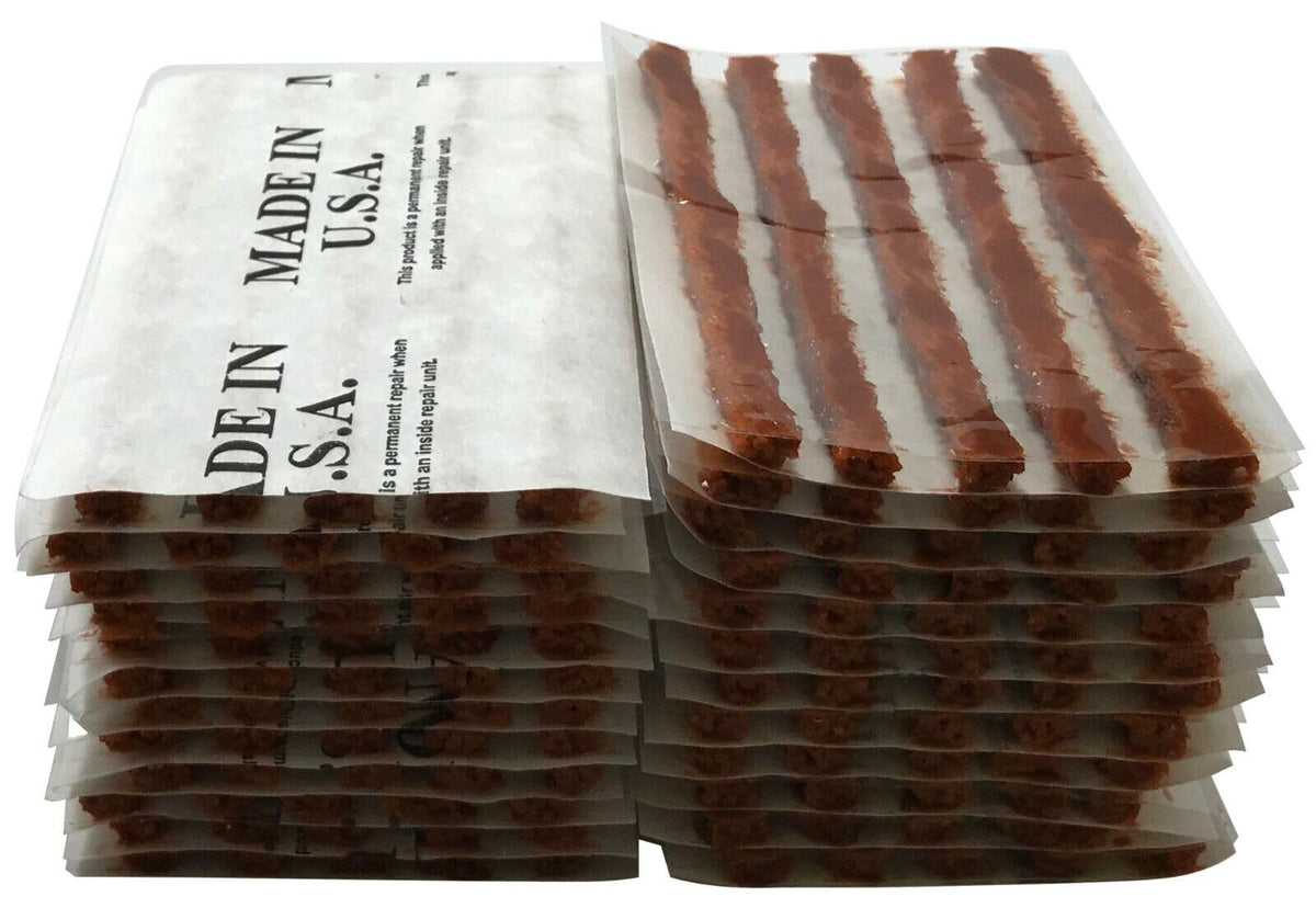 Sherco-Auto Brown Tire Plug Repair Self Vulcanizing String Insert - 60 to 2500 Inserts - USA Made