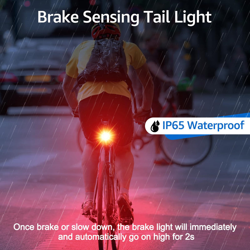 Nineleaf Bike Alarm with Tail Light, USB Rechargeable Bike Alarm with Remote,Anti-Theft EbikeTail Light, 7-Level Sensitivity, IP65 Waterproof, for Bicycles, Ebikes, Scooters(50PK