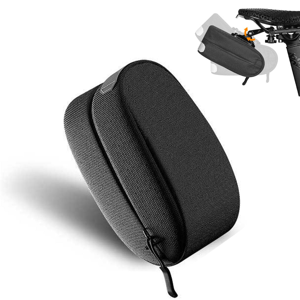 ENLEE Bike Saddle Bag, Adjustable Bicycle Seat Bag, Quick-release Tail Bag Cycling Seat Pack for Mountain Road Bikes