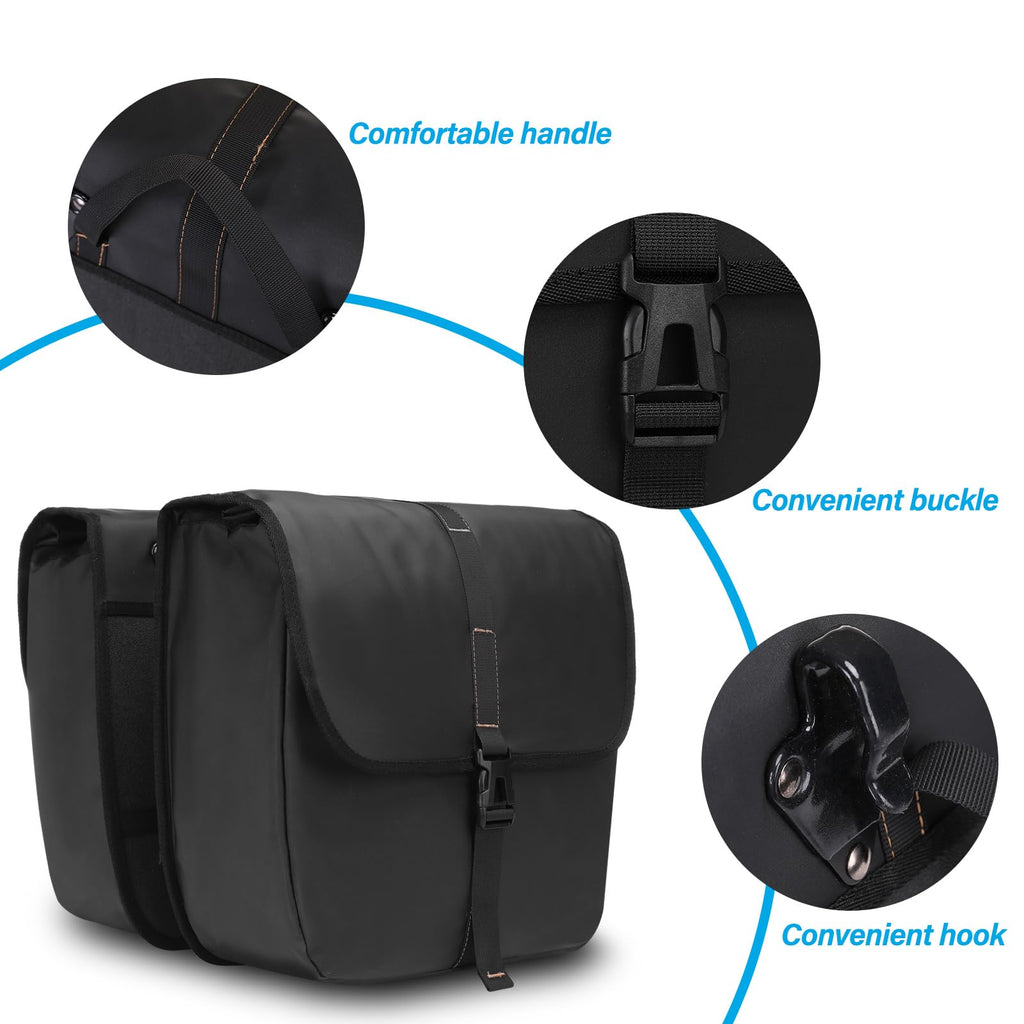 MOSISO 20L Bike Panniers, 2 Pack Waterproof Panniers Bike Bag