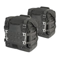 Motorcycle Tail Bag Backseat Motorcycle Saddlebag Side Bag Waterproof 35L Release with Support Plate Molle Anti- Case 2 Unit Universal Accessories