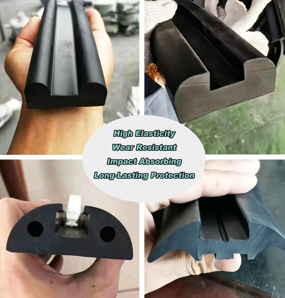 Heavy Duty Marine Rubber Rub Rail – 2.8" Wide Flexible Boat Fender Trim for Maximum Protection, Durable and Weather-Resistant Boat Accessories