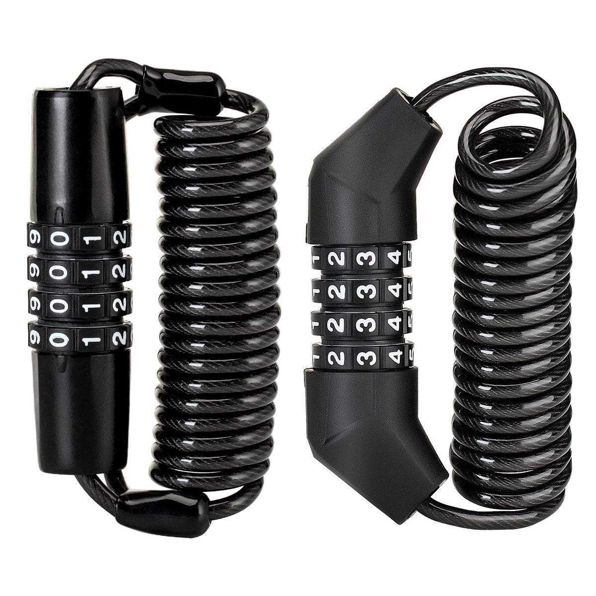 ROCKBROS Helmet Lock, Retractable 4 Digit Cable Lock for Bikes
