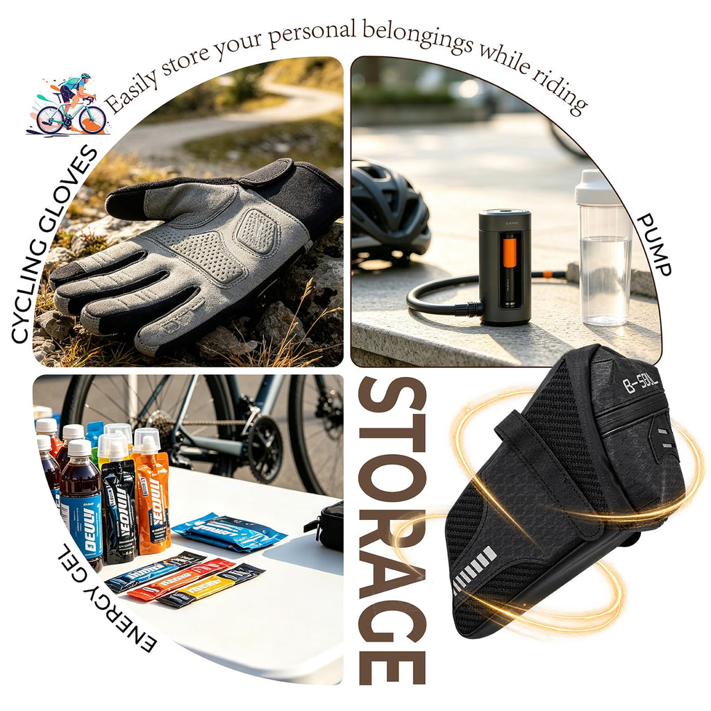 kragtrib Bike Saddle Bag Bicycle Bike Seat Bag 1.5L Waterproof