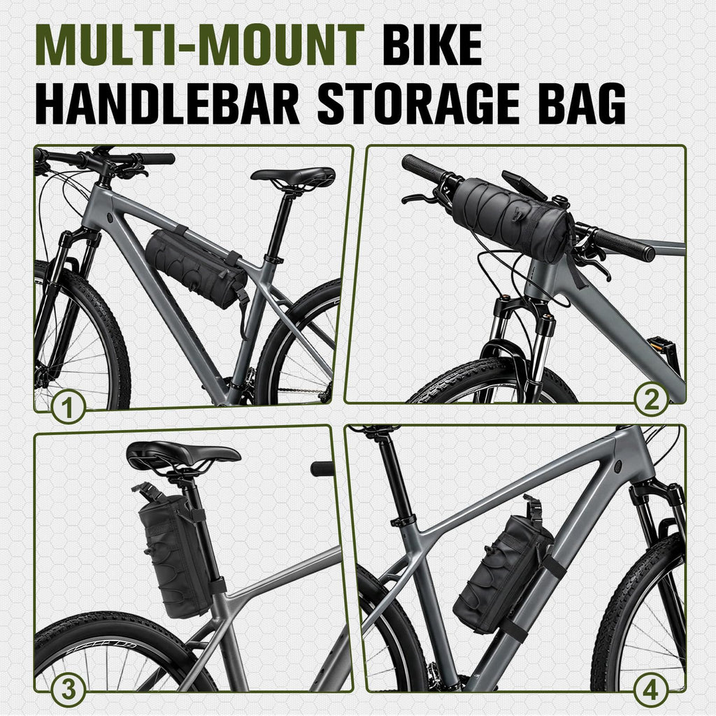 KVEKVE 3 Pack Bicycle Handlebar Bag, Front Storage Bag for Mountain Bike
