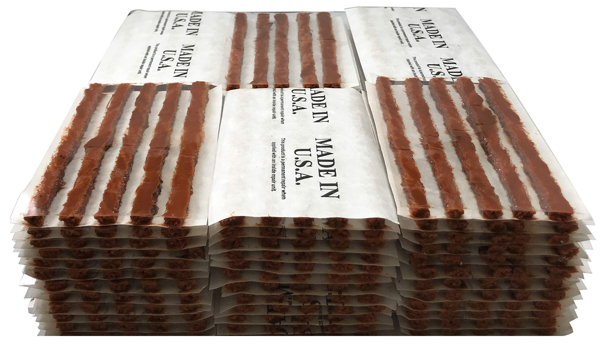 Sherco-Auto Brown Tire Plug Repair Self Vulcanizing String Insert - 60 to 2500 Inserts - USA Made