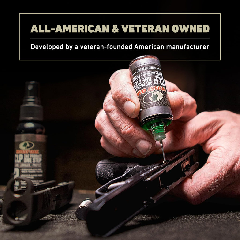 Mossy Oak CLP Gun Cleaning Oil | All-in-One Cleaner, Lubricant & Protectant | One-Step Gun Oil CLENZOIL