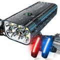 2026 Upgrade 6800Lumen Bike Light for Night Riding,6 LED,5+5 Modes