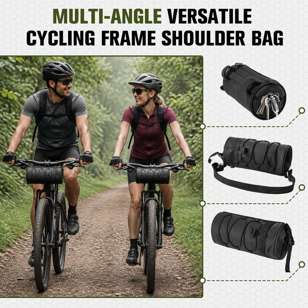 KVEKVE 3 Pack Bicycle Handlebar Bag, Front Storage Bag for Mountain Bike