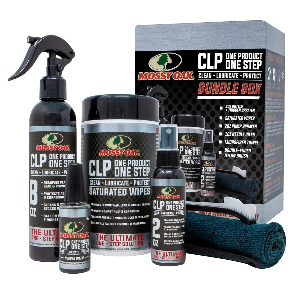 Mossy Oak CLP Gun Cleaning Oil | All-in-One Cleaner, Lubricant & Protectant | One-Step Gun Oil CLENZOIL